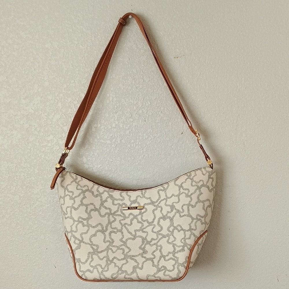 Tous Beige and Brown Shoulder Bag - Picture 2 of 16